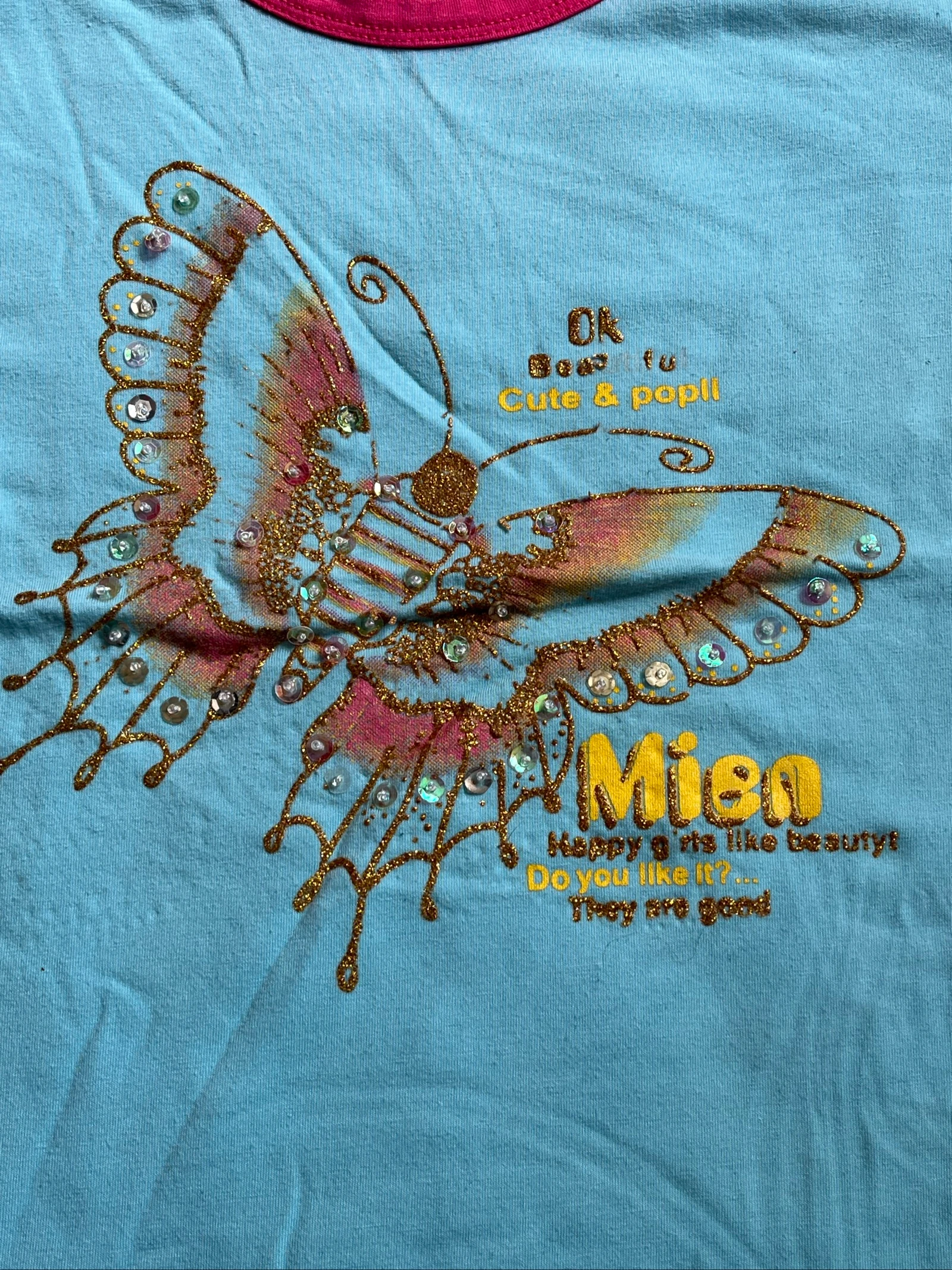 Tee-shirt papillon 10 anos – photo 3